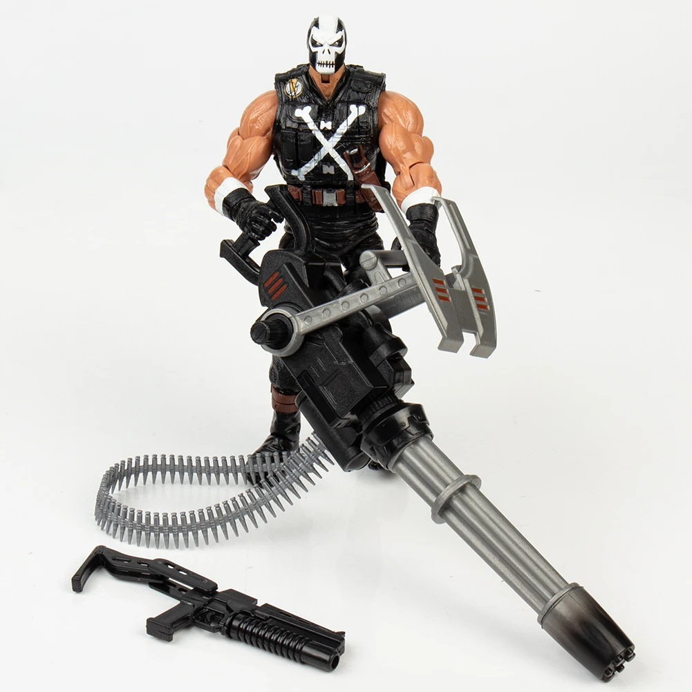 18 см скрещенные кости ПВХ Фигурки с SDCC Gatling Machine Gunes для мальчиков подарок