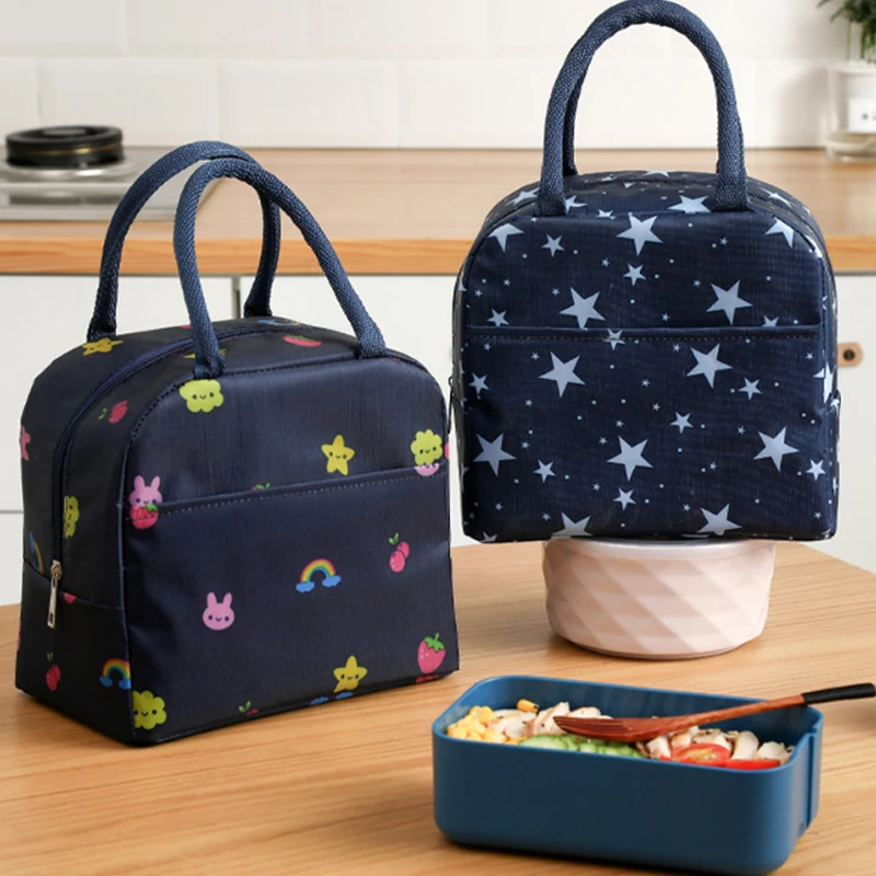 

Cooler Bags Waterproof Portable Zipper Thermal Oxford Convenient Lunch Box Tote Food Bags Lunch Bags for Women Insulated Bag