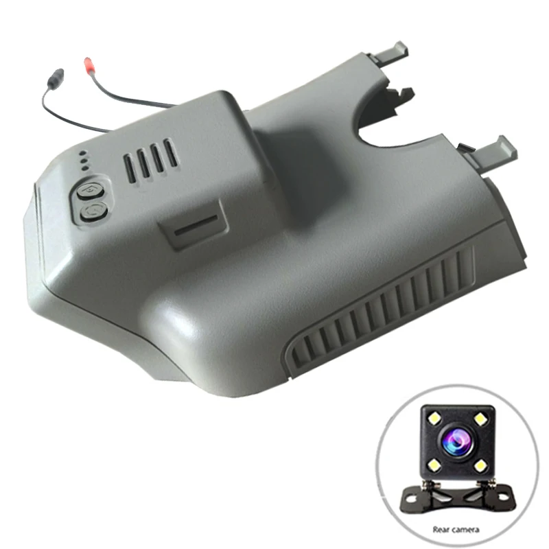 Dual len-Gray 1080P Автомобильный Wifi DVR приложение управления для Mercedes Benz R R320 ML GL GL450 w164 x164 2006-2012 Mb GL Скрытая установка - Название цвета: Dual len-Gray