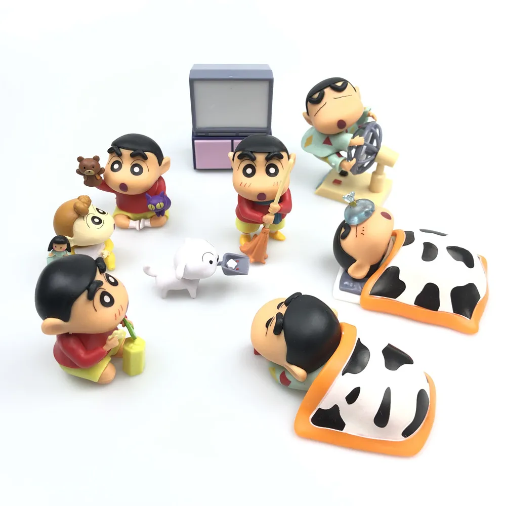 

Kawaii pocoyo animal toy small new doll toy model scene decoration animation cartoon cute PVC character toy