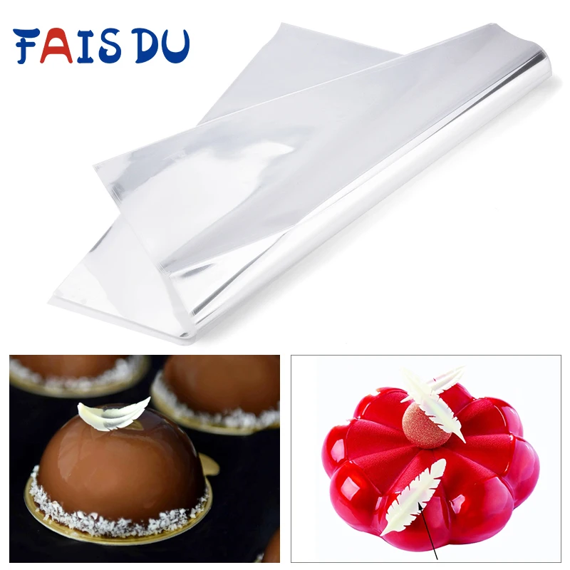 50 шт. Переводные листы для шоколада скребок из нержавеющей стали крема набор