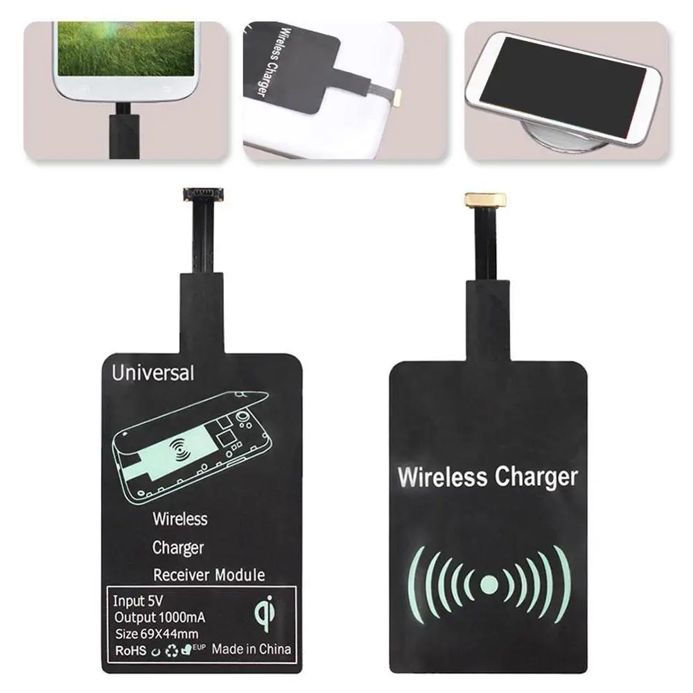 Qi Беспроводное зарядное устройство приемник зарядный адаптер Pad катушка для iphone