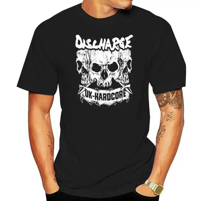 

Discharge - Uk Hardcore Shirt Punk Crust Amebix Gbh Wolfbrigade Punx Uk Subs Tops Tees Printed Men T Shirt