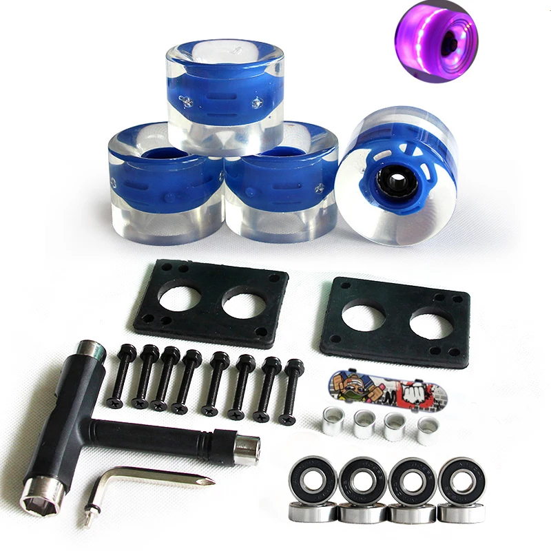 Набор колес для скейтборда диаметром 60 мм подшипник 29 оборудование 3 запасные