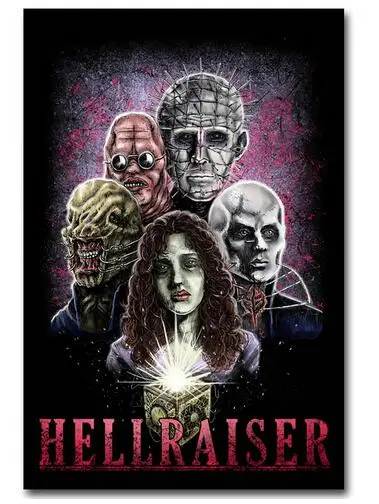 Стиль партии выберите стиль HELLRAISER арт Принт по фильму Шелковый постер домашний