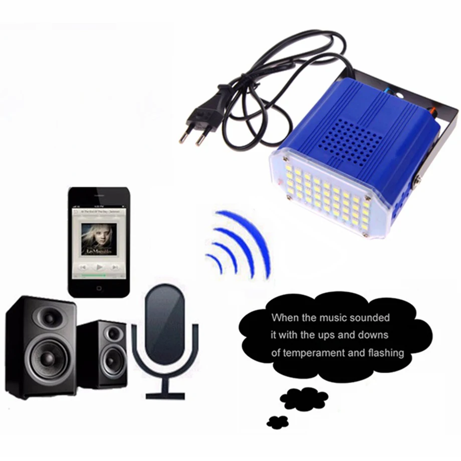 Светодиодный сценический светильник 24/36/88/108 светодиодный s мерцающий ing DJ диско