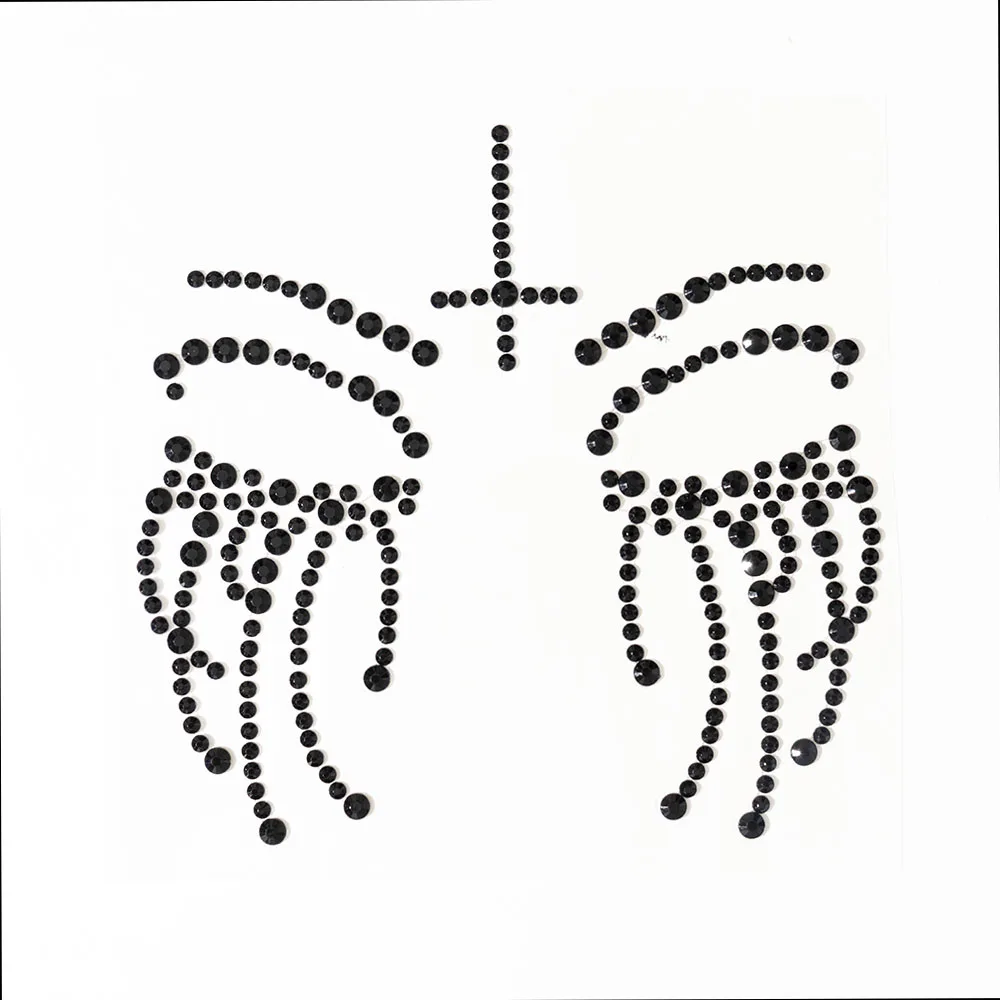 Имитация татуировки на Хэллоуин Череп кость лицо художественные украшения