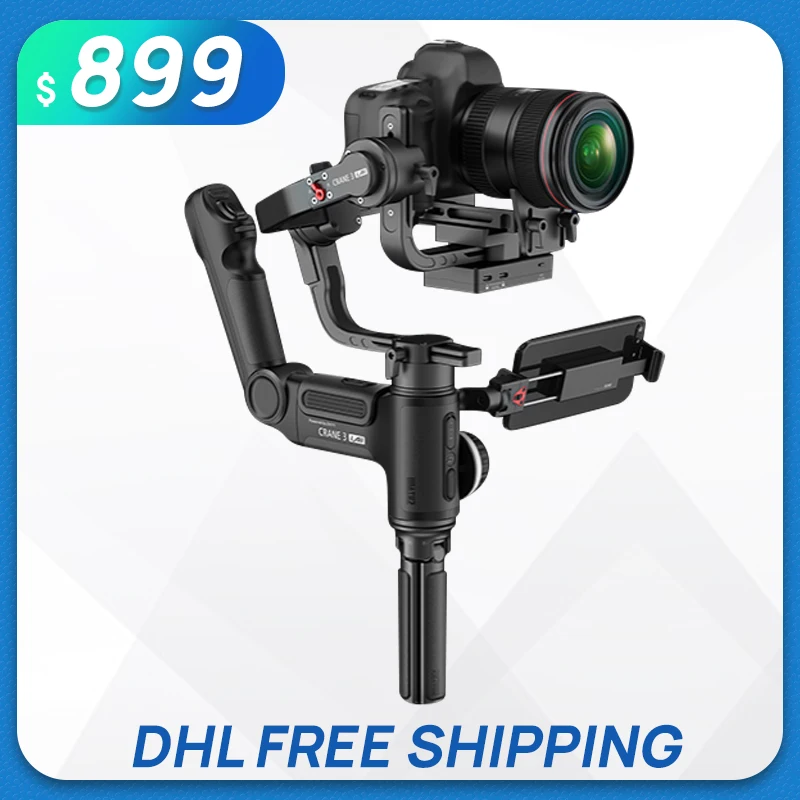 Zhiyun Crane 3 Lab 3-осевой ручной карданный Стабилизатор камеры Viatouch steadicam для dslr камер canon sony pk Crane 2