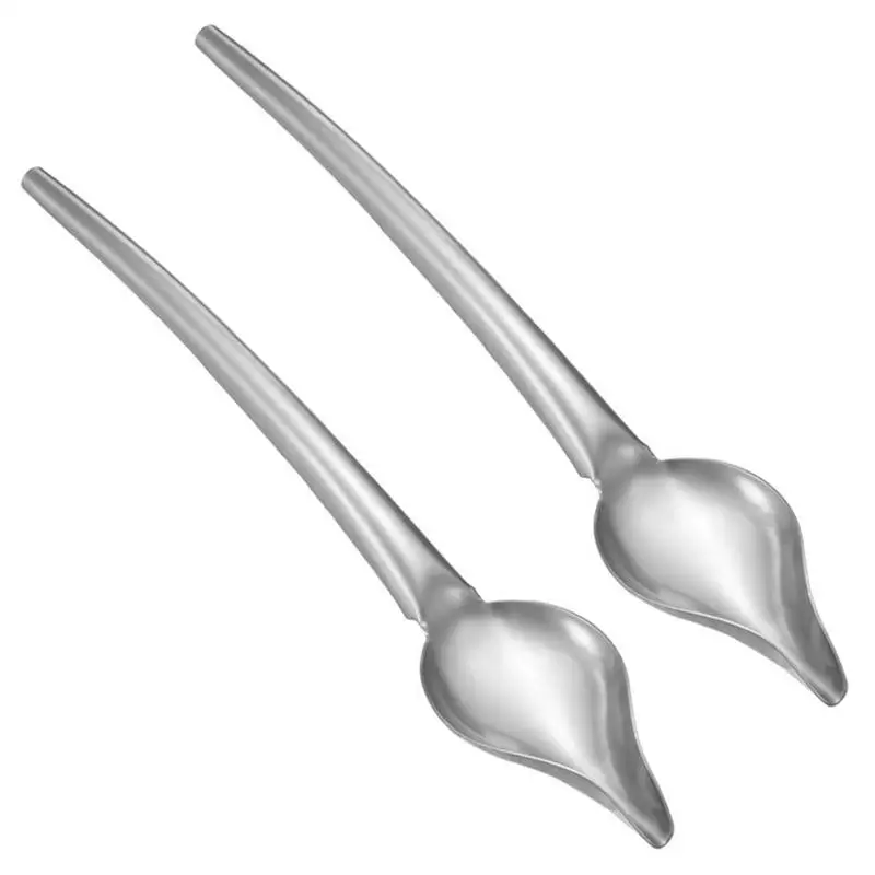 2 шт. шоколадные ложки сделай сам из нержавеющей стали карандаш для рисования