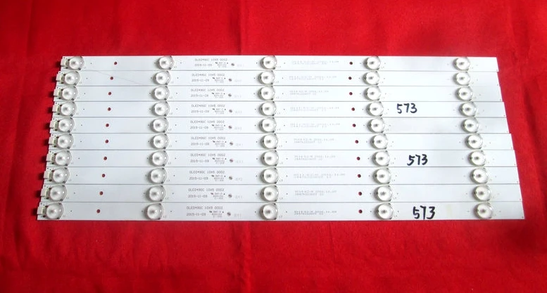 

10PCS LED Backlight Strip 6 Lamps DLED49GC 10X6 0002 For LE49U7860 LD49V12S 49PUF6261/T3 49PUF6201/T3 49PFF5081/T3 H49E12