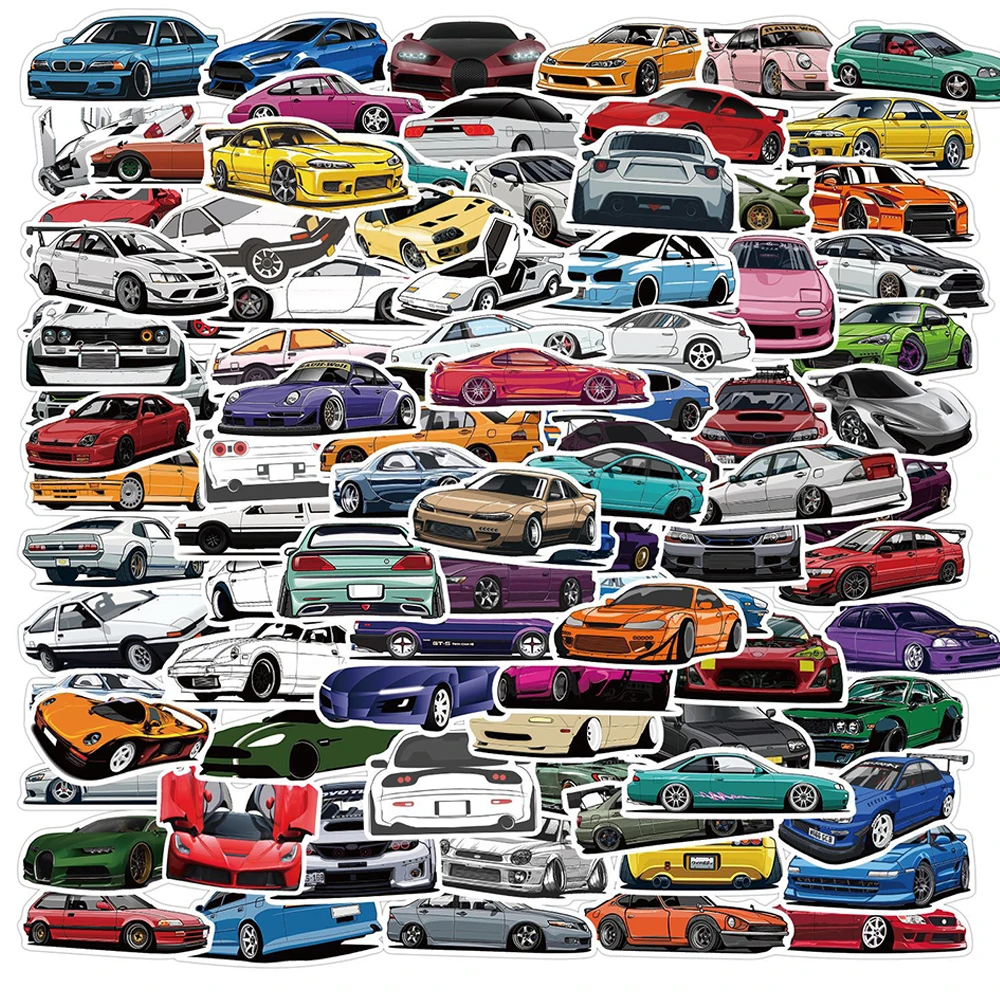 10/30/50/100 шт. JDM модифицированный гоночный автомобиль граффити Стикеры s ноутбук