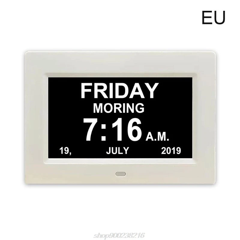

7 "Inch Digital Clock Calendar with Oversized Font Date Day Reminder for Elderly and Children J27 21 Dropshipping
