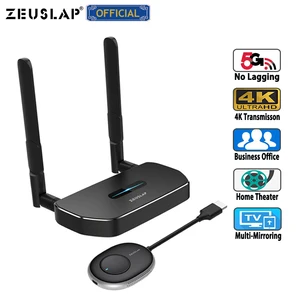 50Meters 5G 4K Ultra HD Transmission Wireless HD Transmitter and
Receiver Kit Multi-device mirroring for PC Phone PS4 Switch