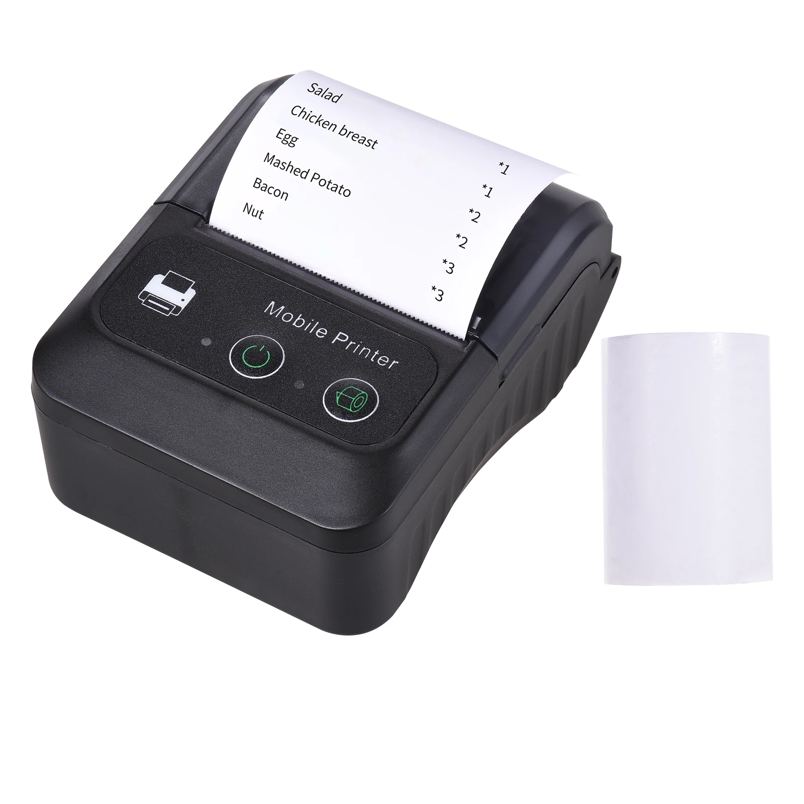 

Wireless 2 Inch Thermal Receipt Printer Mini Bill POS Mobile Support ESC Print Command Compatible with Android/iOS