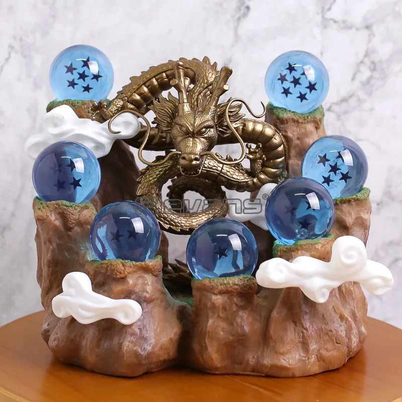 dbz shenron 7 stars crystal balls mountain stand collectible statue figure model toy free global shipping