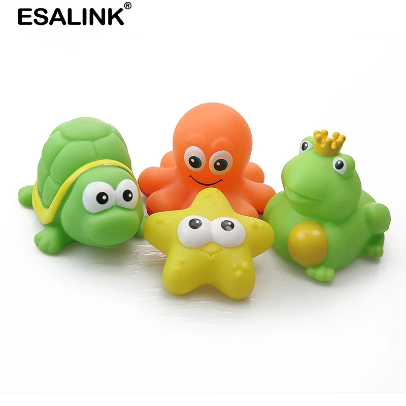 ESALINK 4 шт. 7 10 см детские игрушки резиновые животные Плавающие Осьминог Морская