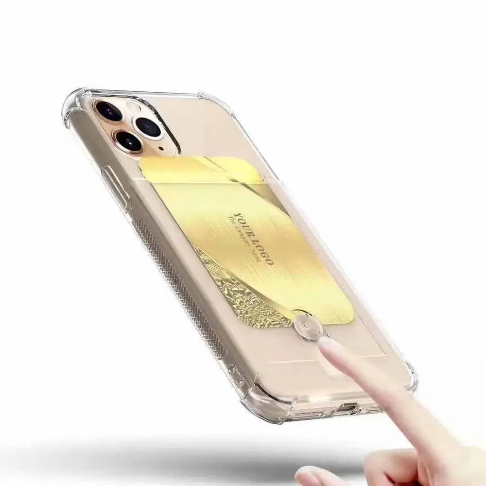 Прозрачный чехол для телефона из ТПУ с отделением карт iPhone X 7 8 6S 6 Plus 7Plus ультра