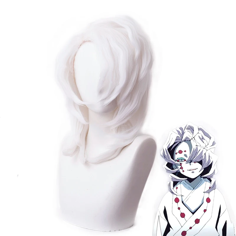 

Anime Demon Slayer Kimetsu no Yaiba Rui Wig Cosplay Costume Heat Resistant Synthetic Hair Men Women Party Cosplay Wigs