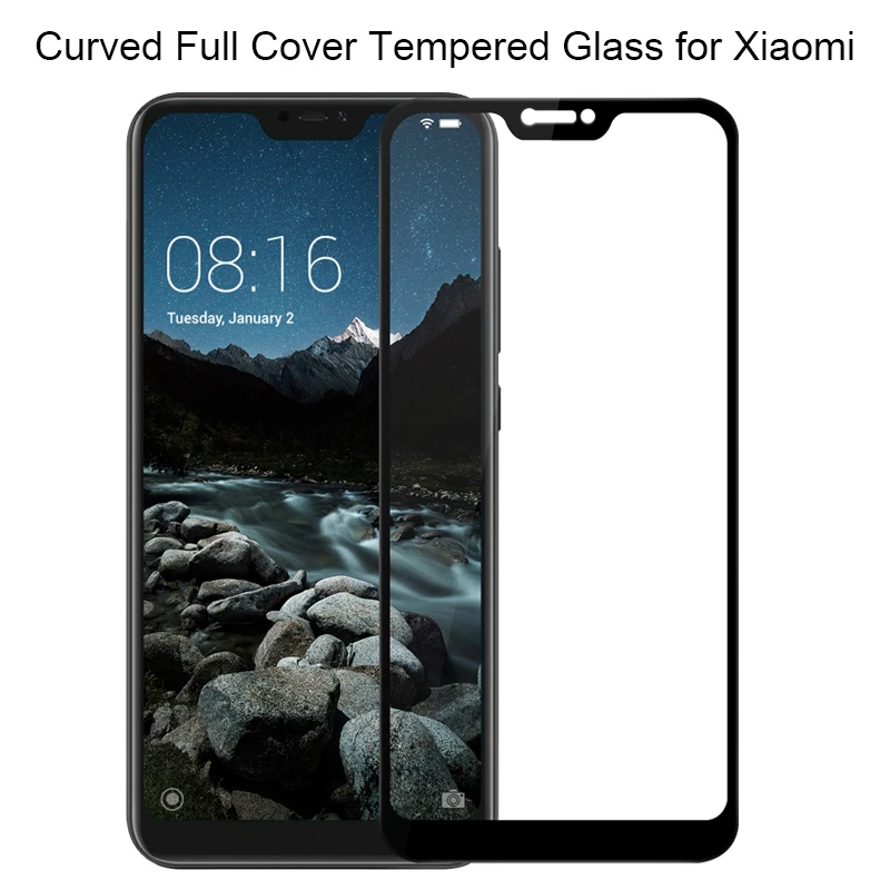 Защитное стекло для Xiaomi Mi 8 Lite A1 A2 9 Pro SE Pocophone F1 2 шт. | Мобильные телефоны и