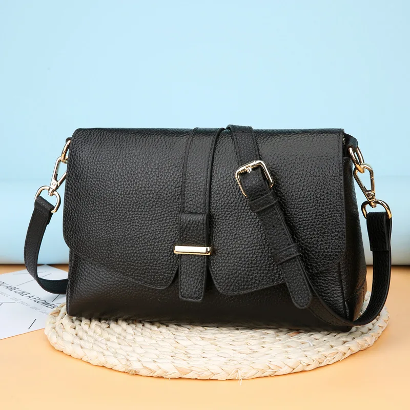 

Модные Роскошные Дизайнерские Сумочки для женщин, повседневная винтажная кожаная сумка-мешок на цепочке, корейский черный мессенджер