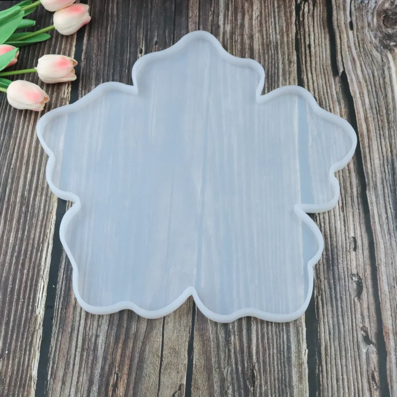 Прозрачная силиконовая форма сделай сам зеркальная большая в форме цветка для