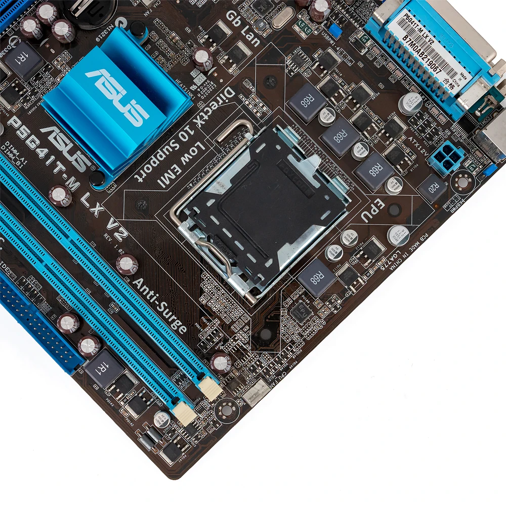 Asus P5G41T-M LX V2 настольная материнская плата G41 розетка LGA 775 для Core 2 Duo DDR3 8G SATA2 VGA uATX оригинальная б/у материнская плата