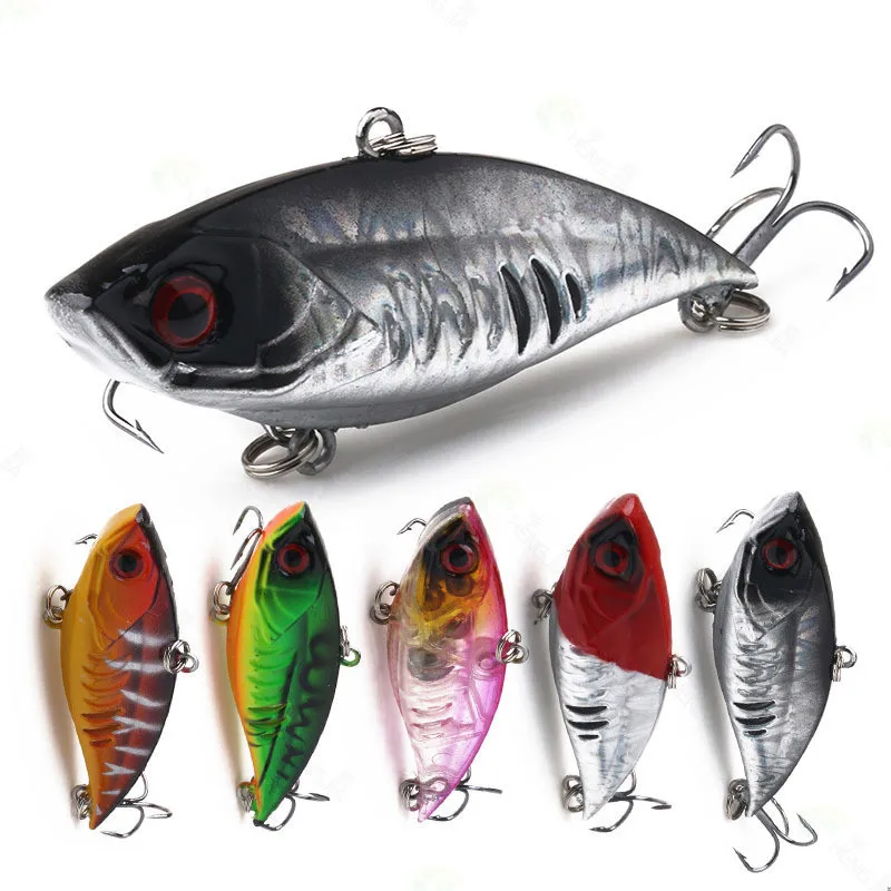 

1pcs 6.5cm 10.5g Vib Lure Hard Plastic Fish Artificial Bait for Fishing 3D Eyes Swimbait Crankbait Wobblers Fishing Accessories