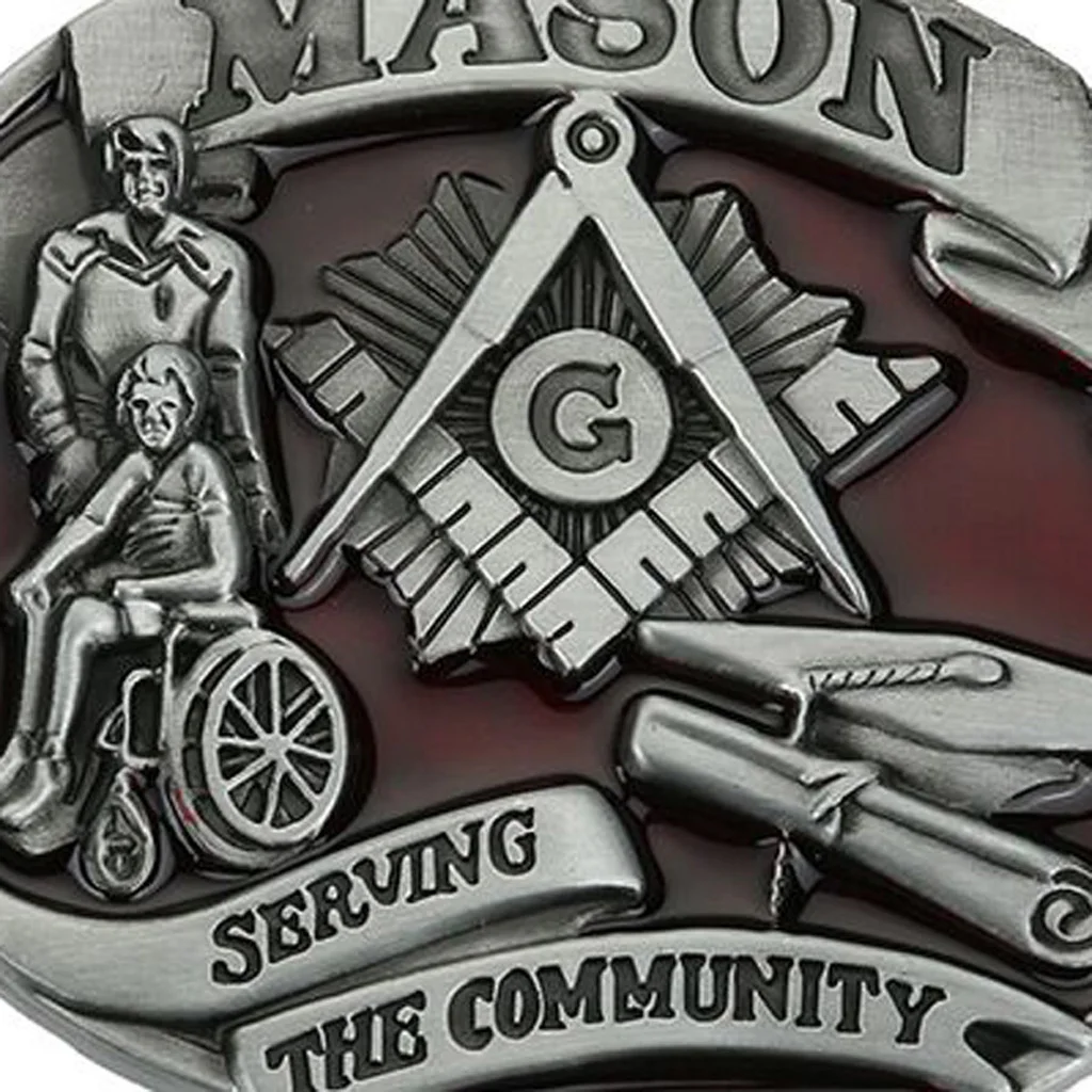 

Western Cowboy MASON Freemason Belt Buckles Rancher Rodeo Vintage Buckle