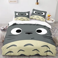 totoro duvet cover sets kawaii quilt cover pillowcases japan anime my neighbour bedding set queen king full size comforter cover