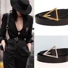 Модные тонкие женские ремни, дизайнерские металлические треугольные пряжки, золотые, серебряные, старинные, золотые ремни для брюк, платьев