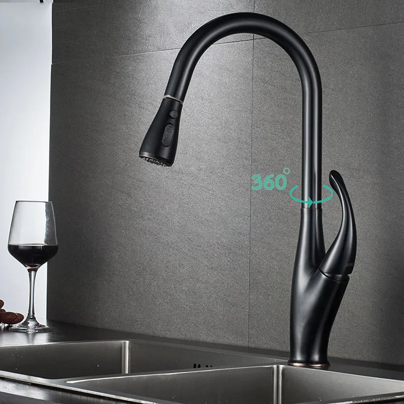 Senlesen сенсор Кухонные смесители Smart Touch Индуктивный чувствительный черный одной ручкой двойной выход воды Режимы