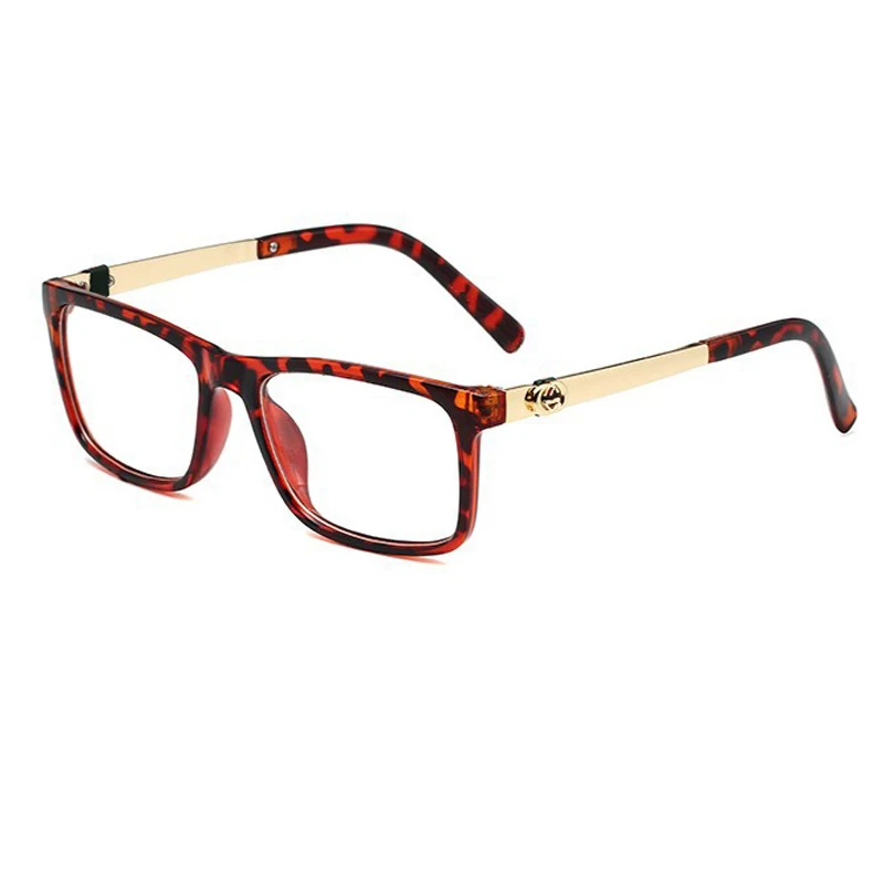 Square Small Frame Glasses Women'S 2022 Luxury Brand Designer Fashion For Men'S Eyewears Ladies Clear Plain Mirror 4 Color