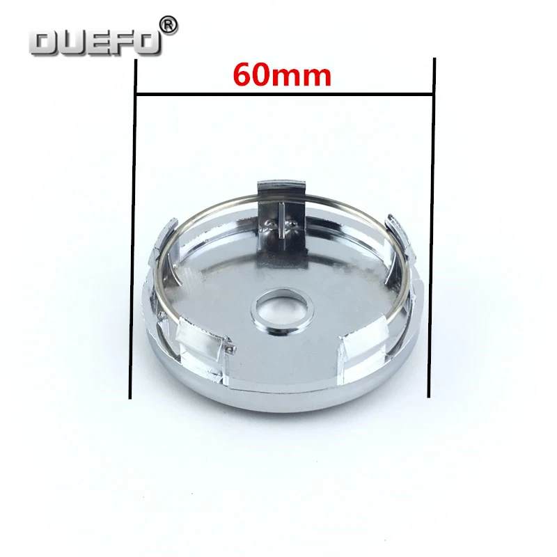 4 шт./лот 60 мм серебристо черный логотип Центральная крышка колеса автомобиля