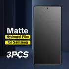 Гидрогелевая пленка без отпечатков пальцев для Samsung A32, A52, A72, A12, A42, A02, A02s, S21, ultra plus, A21s, мягкая защитная пленка для экрана, 3 шт.