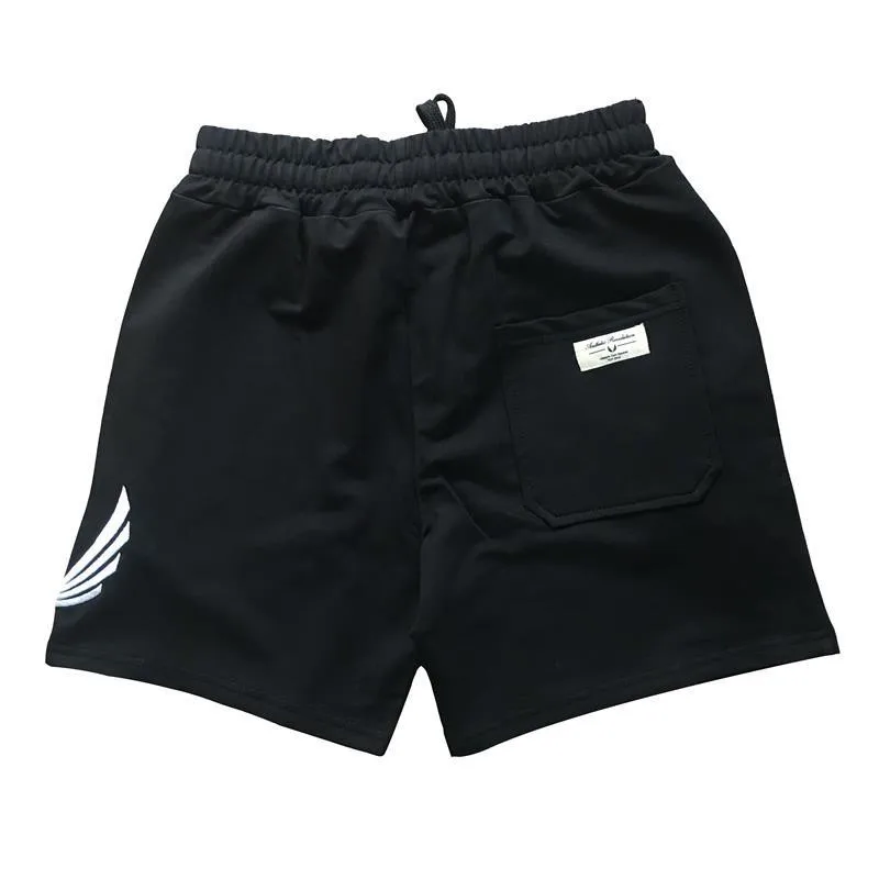 Летние мужские хлопчатобумажные шорты для спортзала Фитнес Бодибилдинг мужской