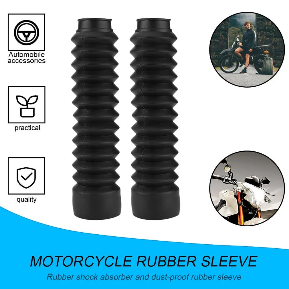 

Newest 1 Pair Front Fork Cover Shock Absorbing Protecting Gaiters Motorcycle Rubber Boot Gaitor For