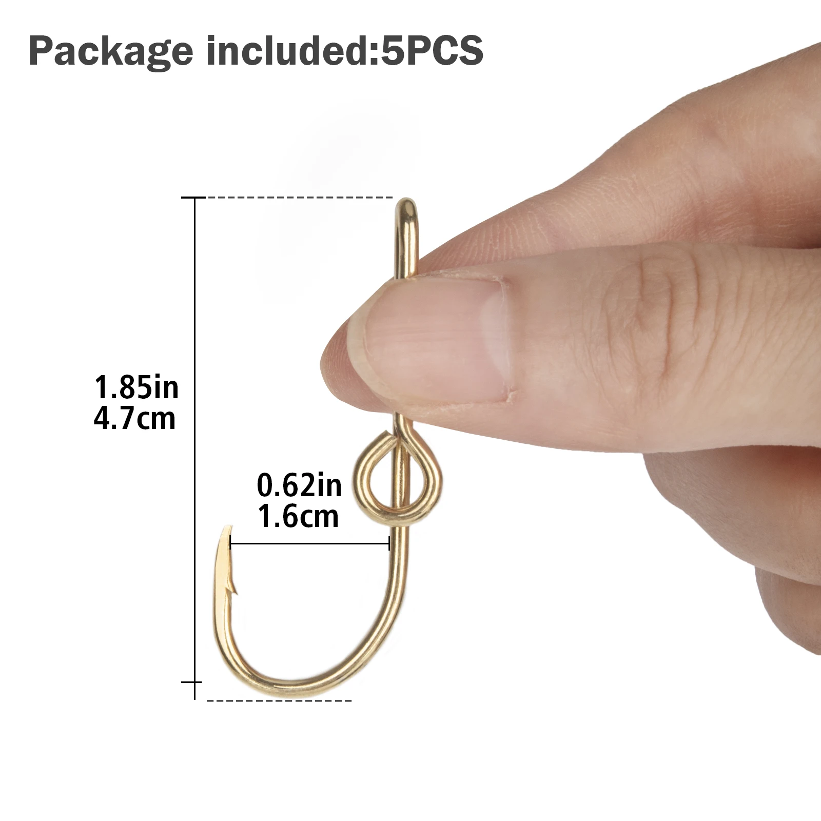 5 шт. рыболовный крючок зажим для шляпы золотой шляпа булавка Золотые рыболовные