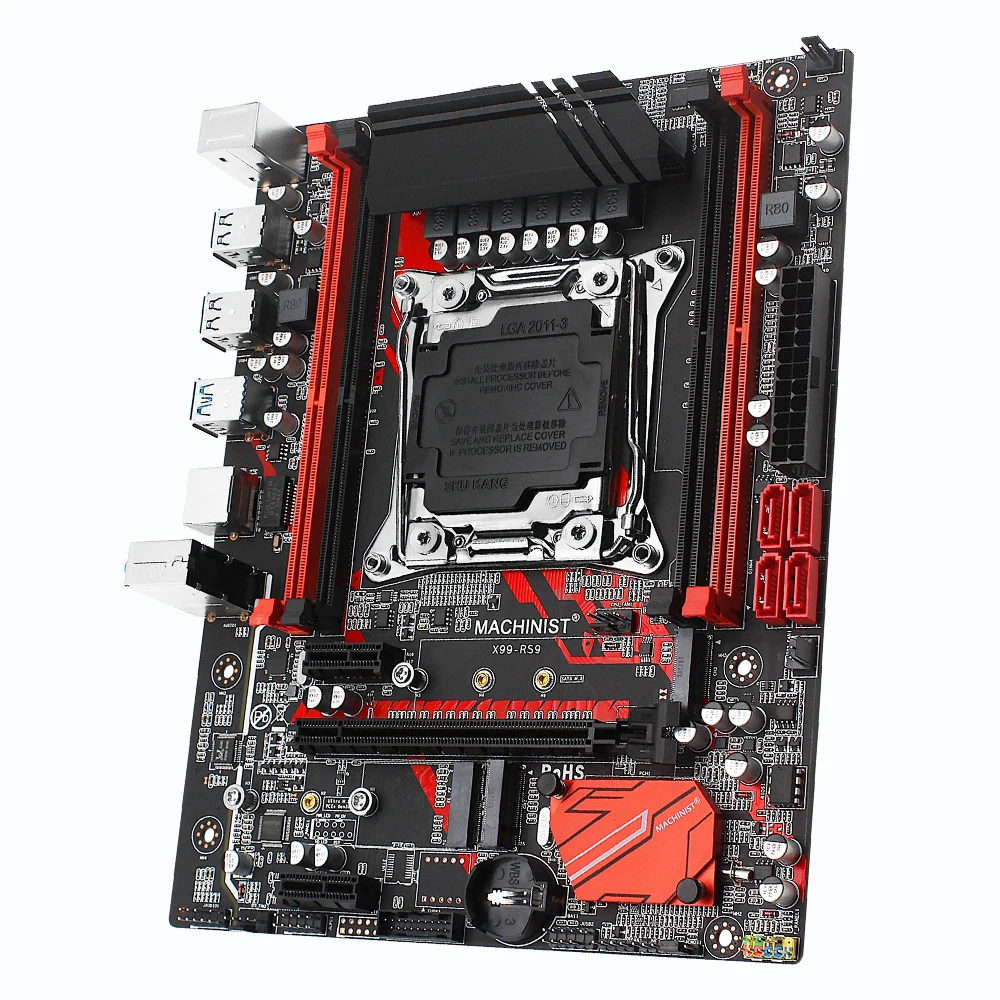 Материнская плата Machinist X99 с поддержкой LGA 2011-3 Xeon E5 V3 V4 CPU DDR4 ECC Memory SATA M.2 PCI-E Slot X99-RS9
