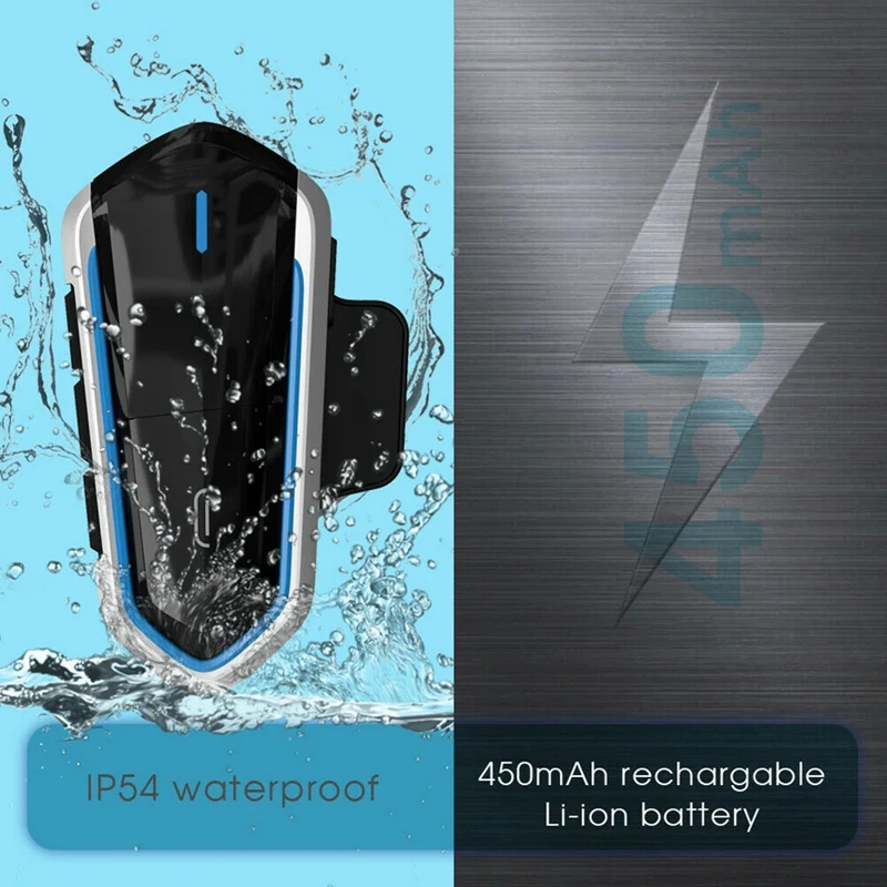 

Motorcycle Helmet Wireless Headset Bluetooth 4.1 FM Radio Headsets Stereo Helmet Earphone With Handsfree