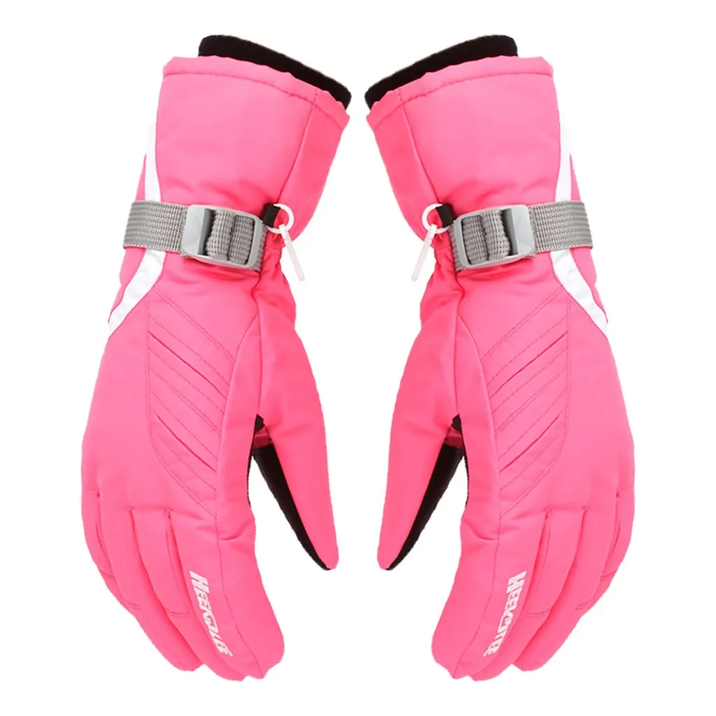Теплые детские зимние ветрозащитные перчатки для катания на лыжах и сноуборде