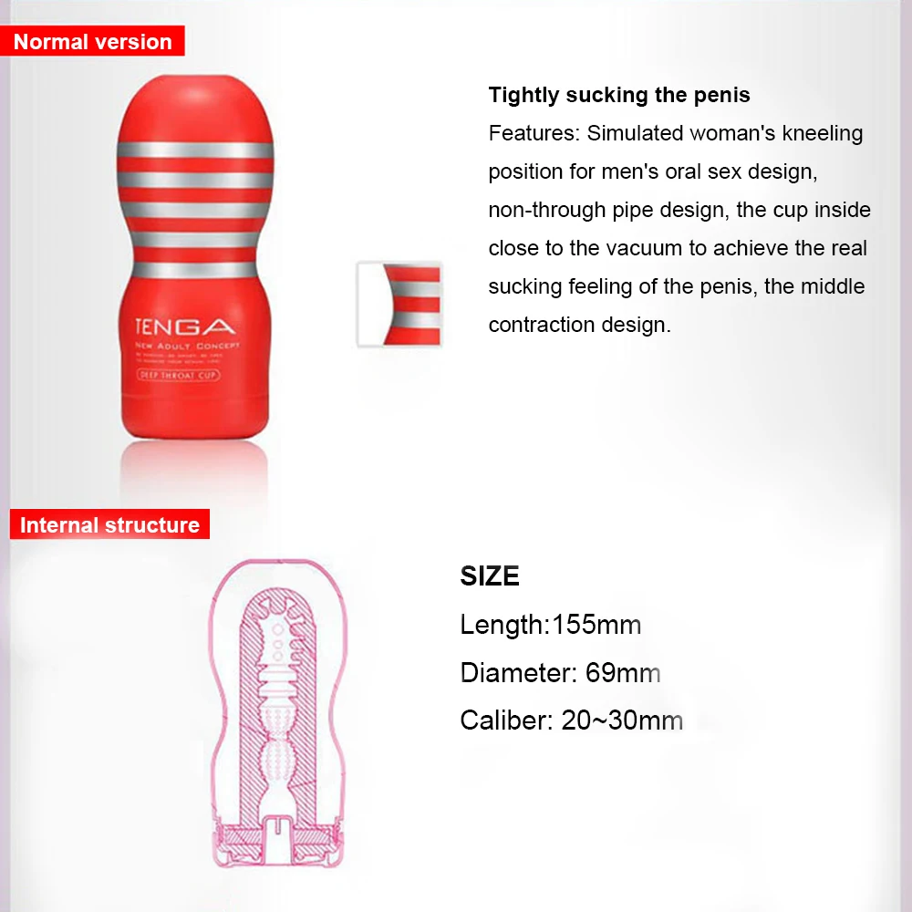 Японский оригинальный многоразовый вакуумный Мужской мастурбатор Tenga Air tech