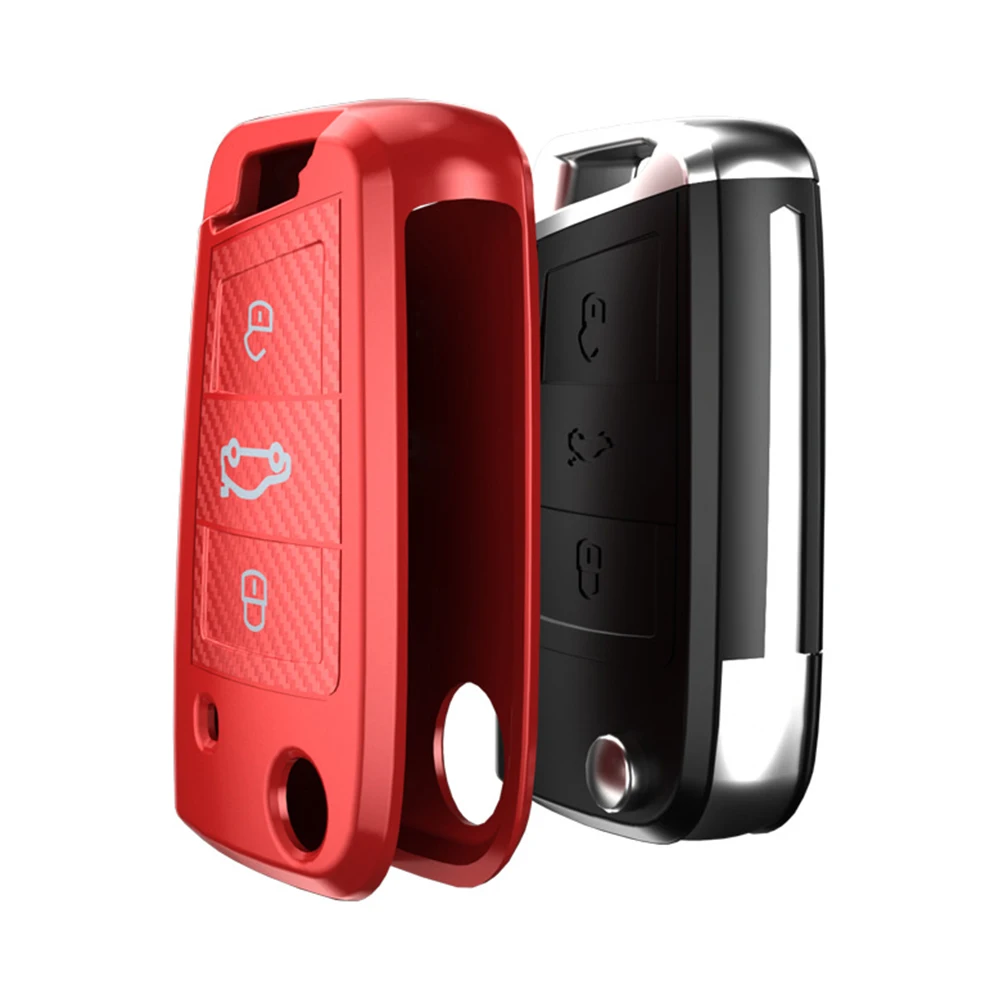 

Car Key Cover ABS Scrub For VW Golf 7 Bora Jetta POLO Passat Skoda Octavia A5/A7 Fabia SEAT Ibiza Leon MK7 Key Protaction Case
