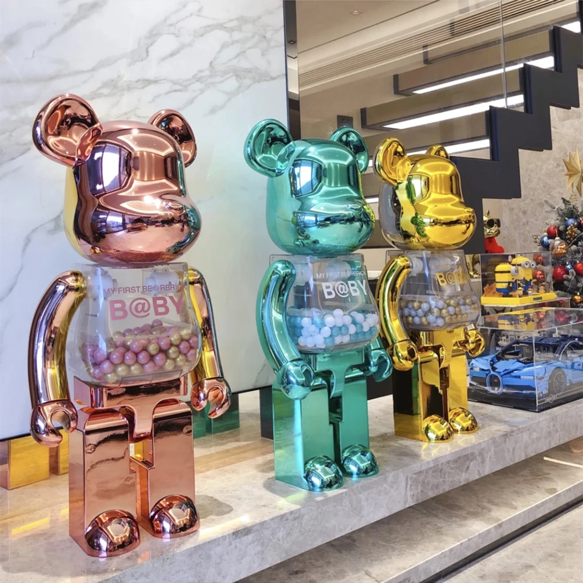 Популярные игрушки 28 см Bearbricklys экшн фигурки медведя куклы Коллекционная модель