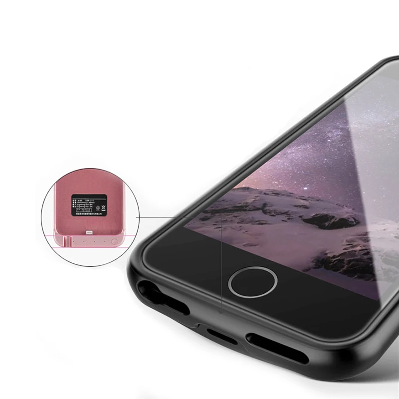 Чехол с зарядным устройством для iPhone 6 6s 7 8 plus чехол внешним аккумулятором X XR XS