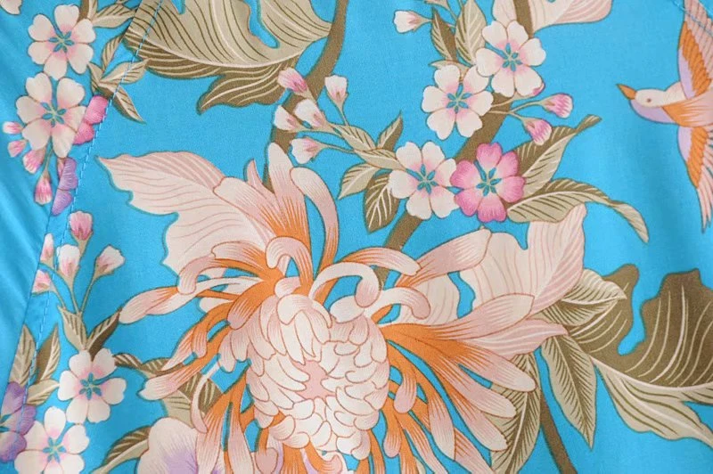 Осеннее богемное пальто с цветочным принтом большие размеры водонепроницаемая