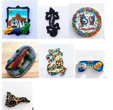 Новинка ручная роспись испанская мозаика Гекко ящерица 3D магниты на холодильник