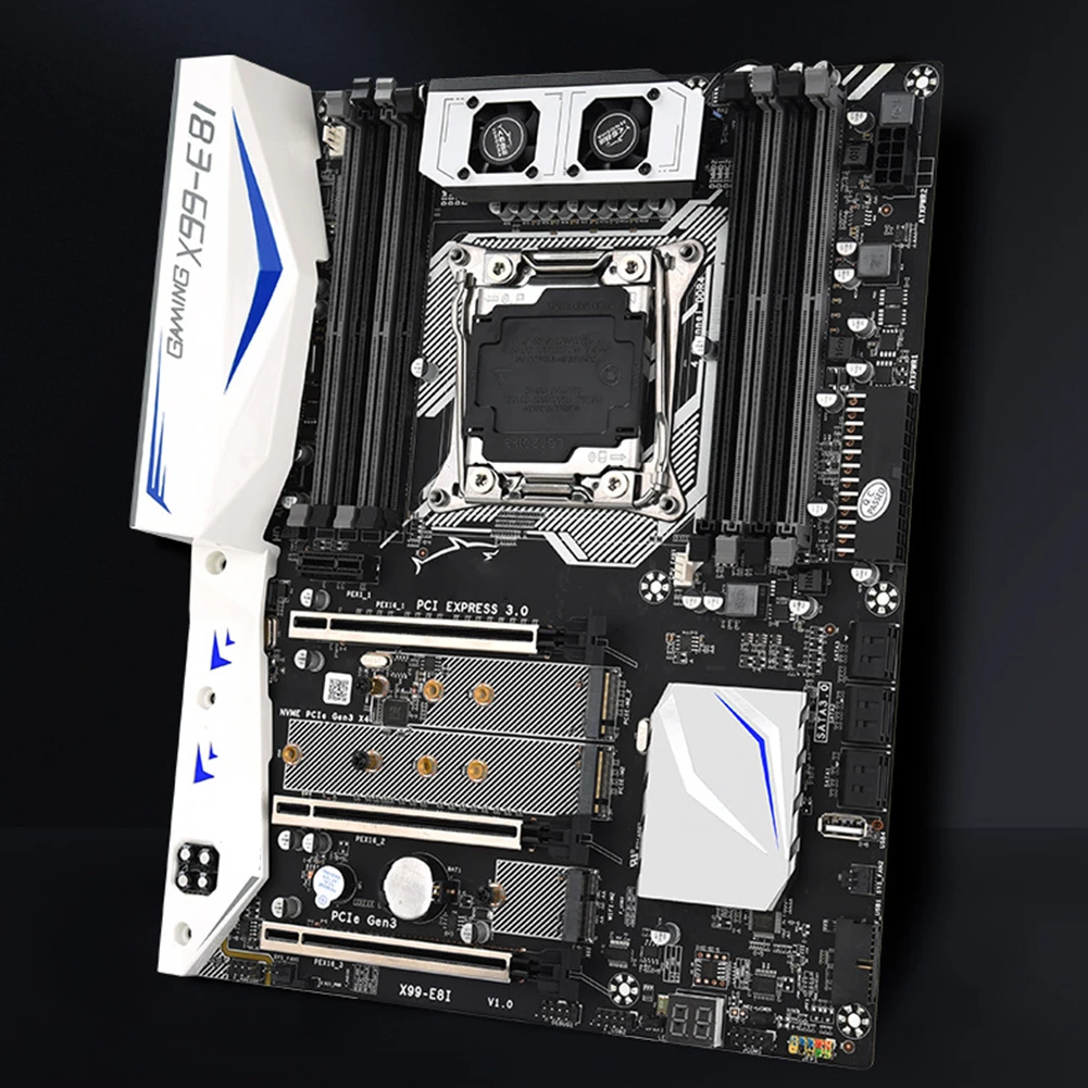 Материнская плата X99 E8I Поддержка Intel XEON E5 LGA2011 3 DDR4 память ECC REG NVME USB3.0 ATX сервера Turbo