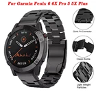 Ремешок из титанового сплава для наручных часов Garmin Fenix 6 6x Pro 5 5x plus