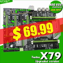 PLEXHD X79 Turbo материнская плата LGA2011 ATX USB3.0 SATA3 PCI-E NVME M.2 SSD поддержка памяти REG ECC и процессор Xeon E5 PLEXHD X79 Turbo материнская плата LGA2011 ATX USB3.0 SATA3 PCI-E NVME M.2 SSD поддержка памяти REG ECC и процессор Xeon E5