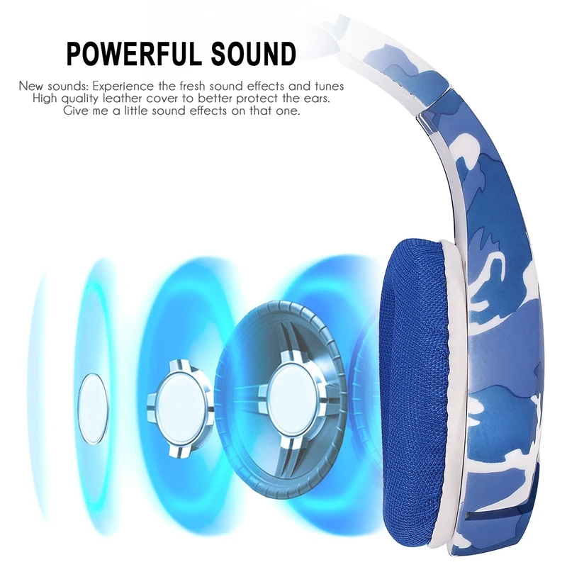 

New Computer Wired Headset Camouflage PS4 One Game Video Game Music Headset
